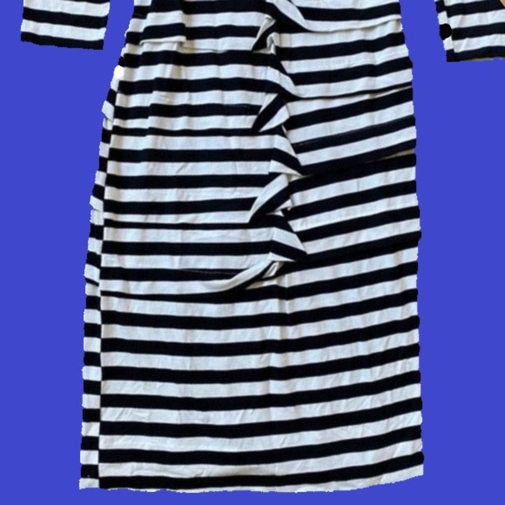 SOLD - Nicole Miller Ruched Jersey Fitted Stretchy Dress - Picture 14 of 16